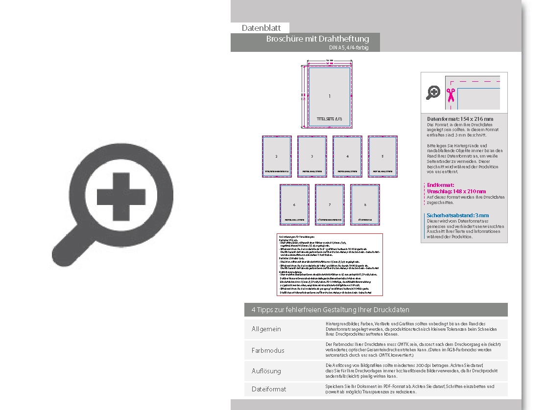 Product Bild brosch__re_mit_drahtheftung__endformat_din_a5__152-seitig